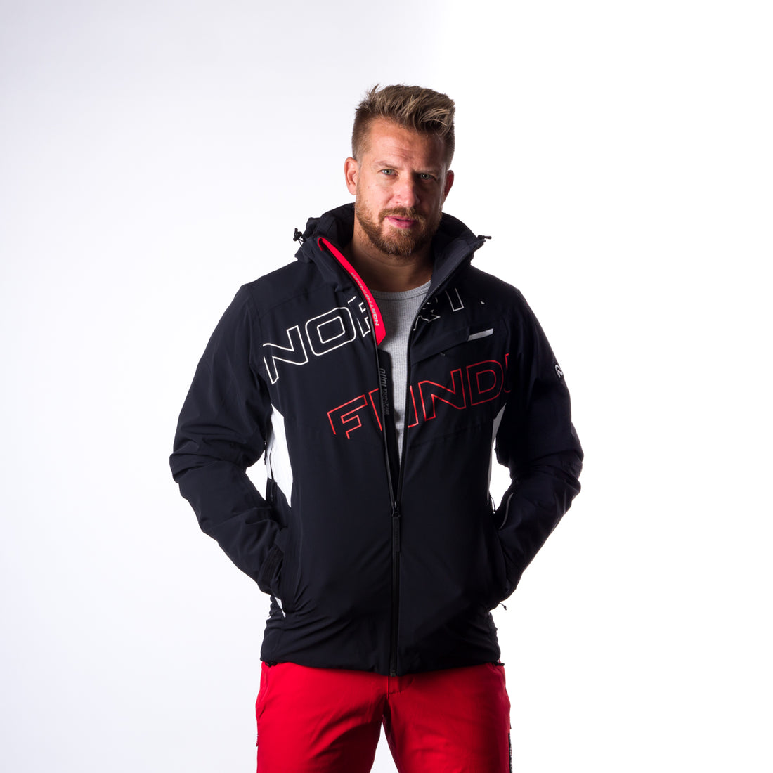 BU-3929SNW men's ski trend jacket insulated full pack DAMIEN