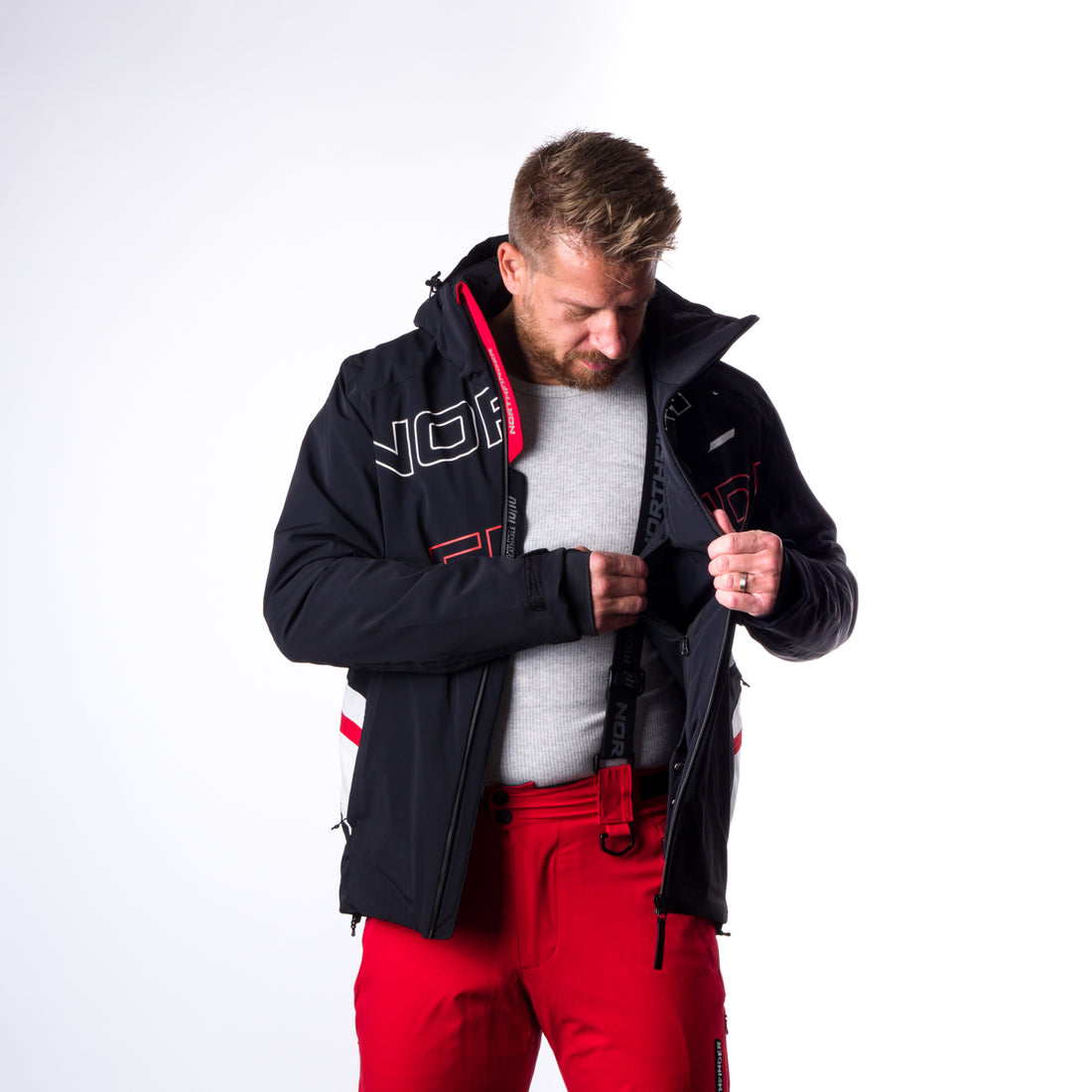 BU-3929SNW men's ski trend jacket insulated full pack DAMIEN