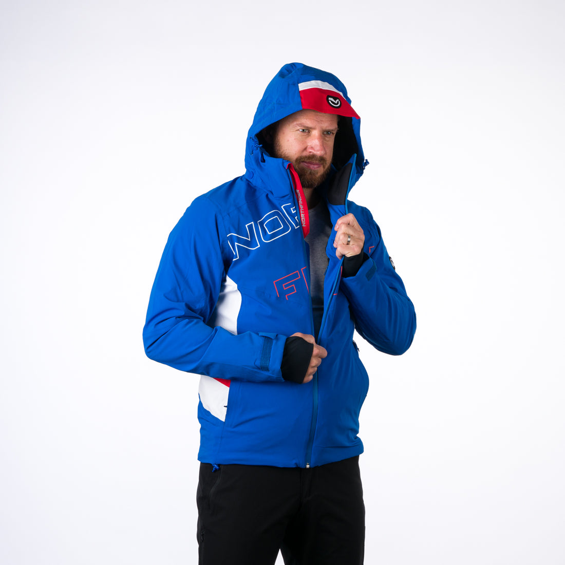 BU-3929SNW men's ski trend jacket insulated full pack DAMIEN