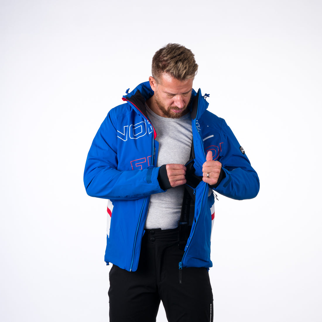 BU-3929SNW men's ski trend jacket insulated full pack DAMIEN