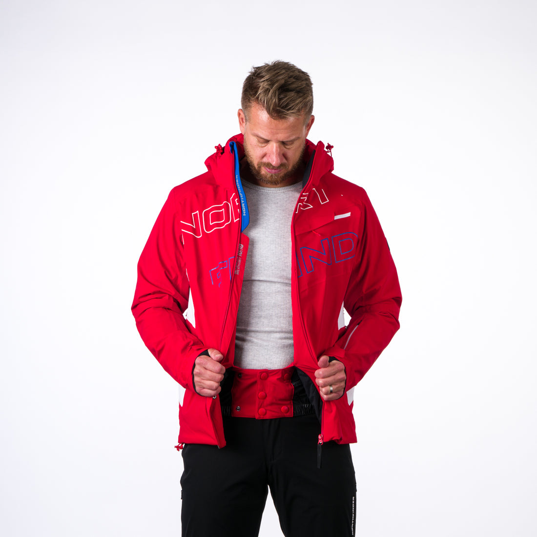 BU-3929SNW men's ski trend jacket insulated full pack DAMIEN