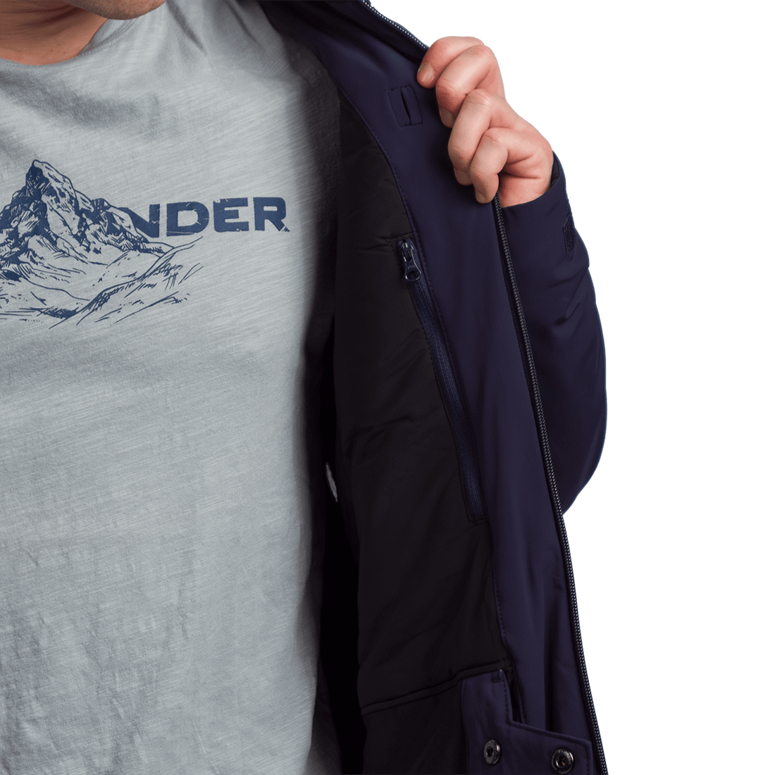 BU-3929SNW men's ski trend jacket insulated full pack DAMIEN