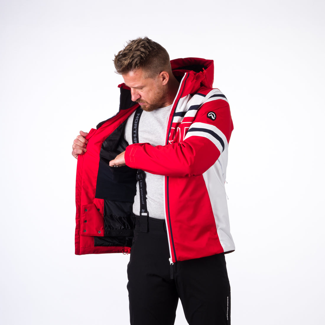 BU-3930SNW men's ski trend jacket insulated full pack RAMIRO