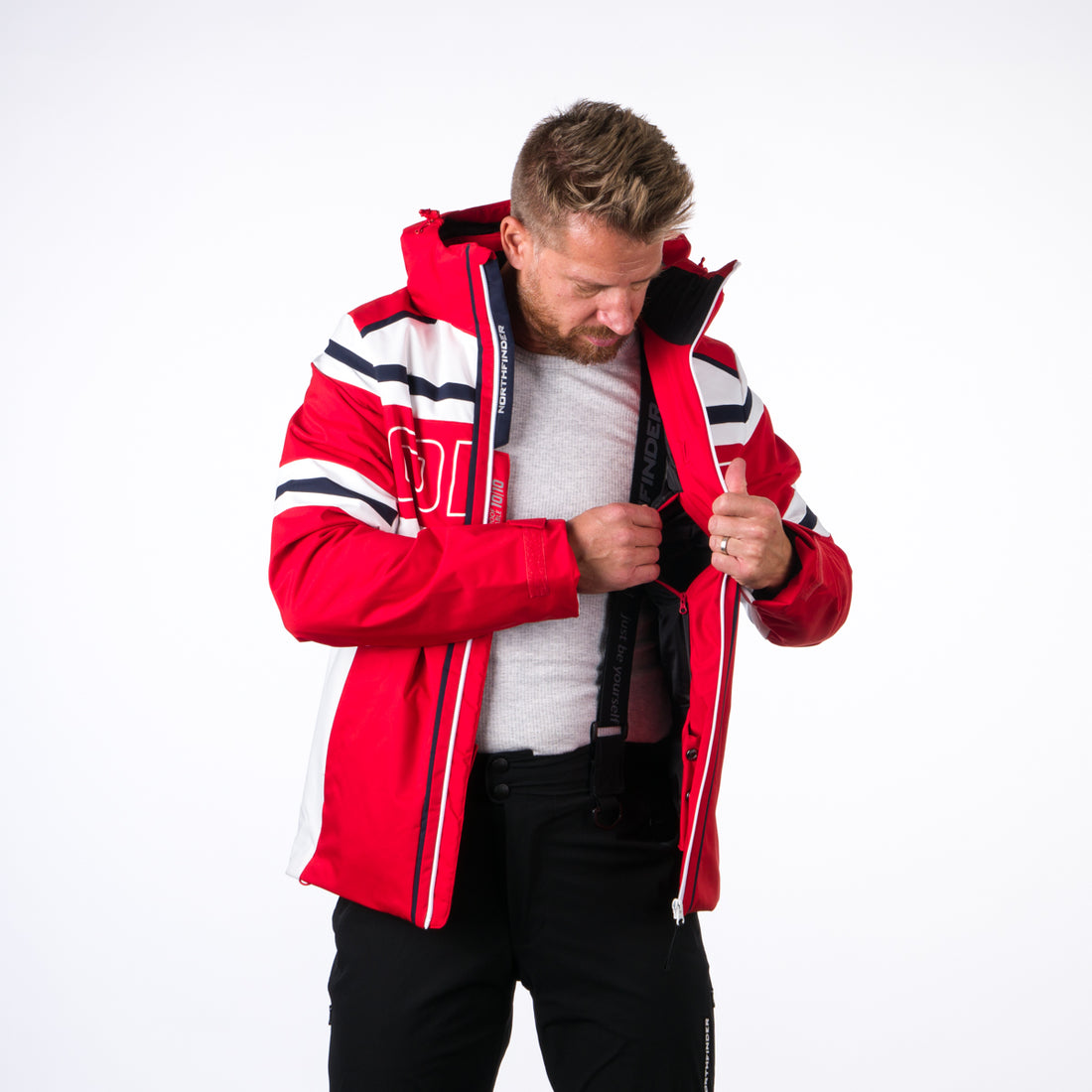 BU-3930SNW men's ski trend jacket insulated full pack RAMIRO