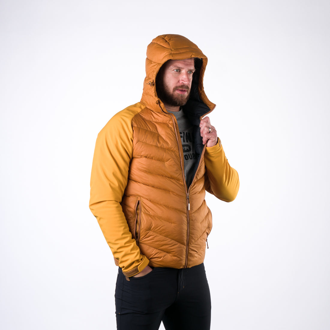 BU-3933SP men's insulated jacket combination with softshell NIKOLAS