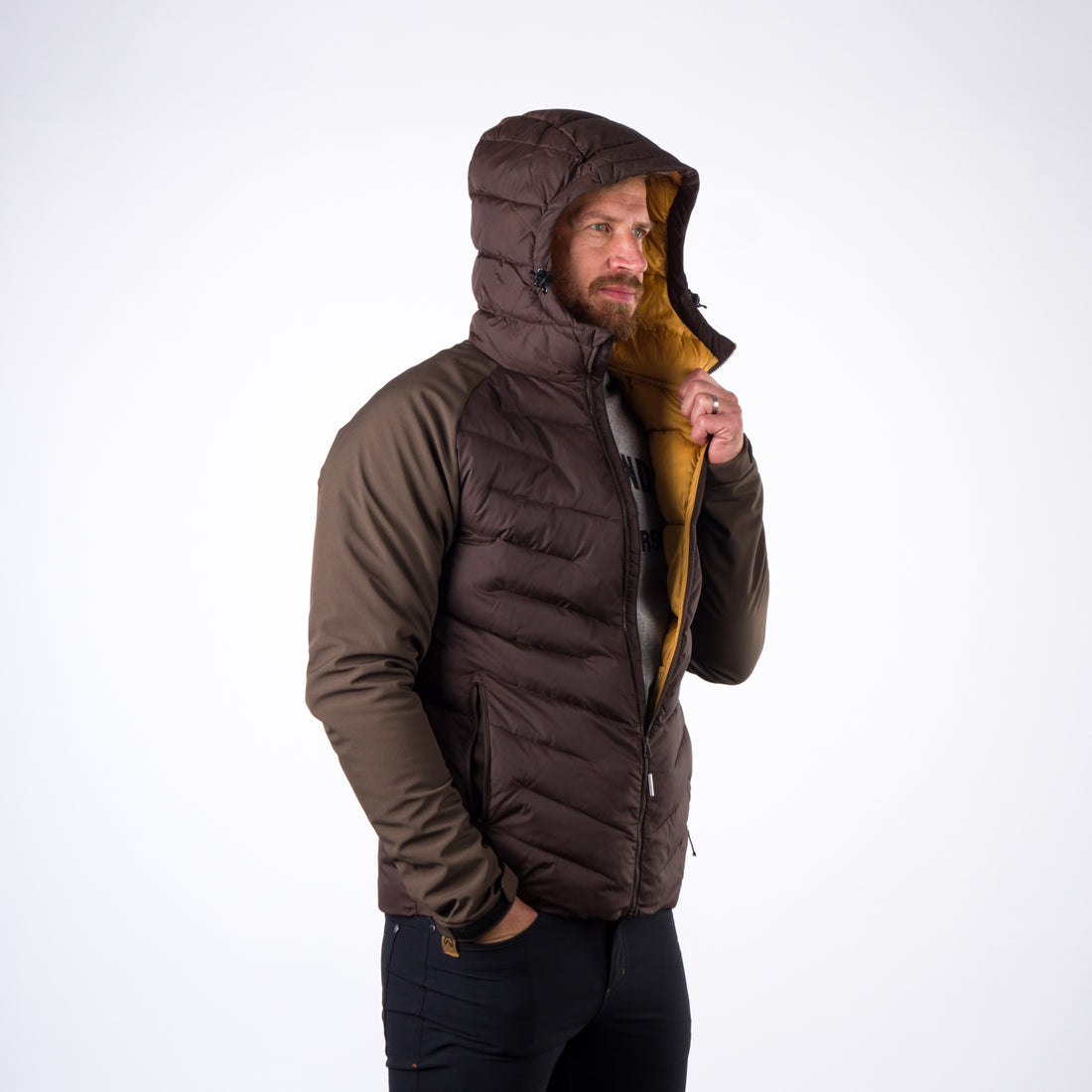 BU-3933SP men's insulated jacket combination with softshell NIKOLAS