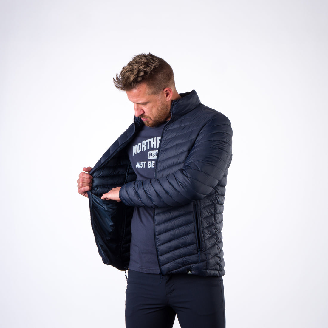 BU-3937SP men's active like down jacket TYLER