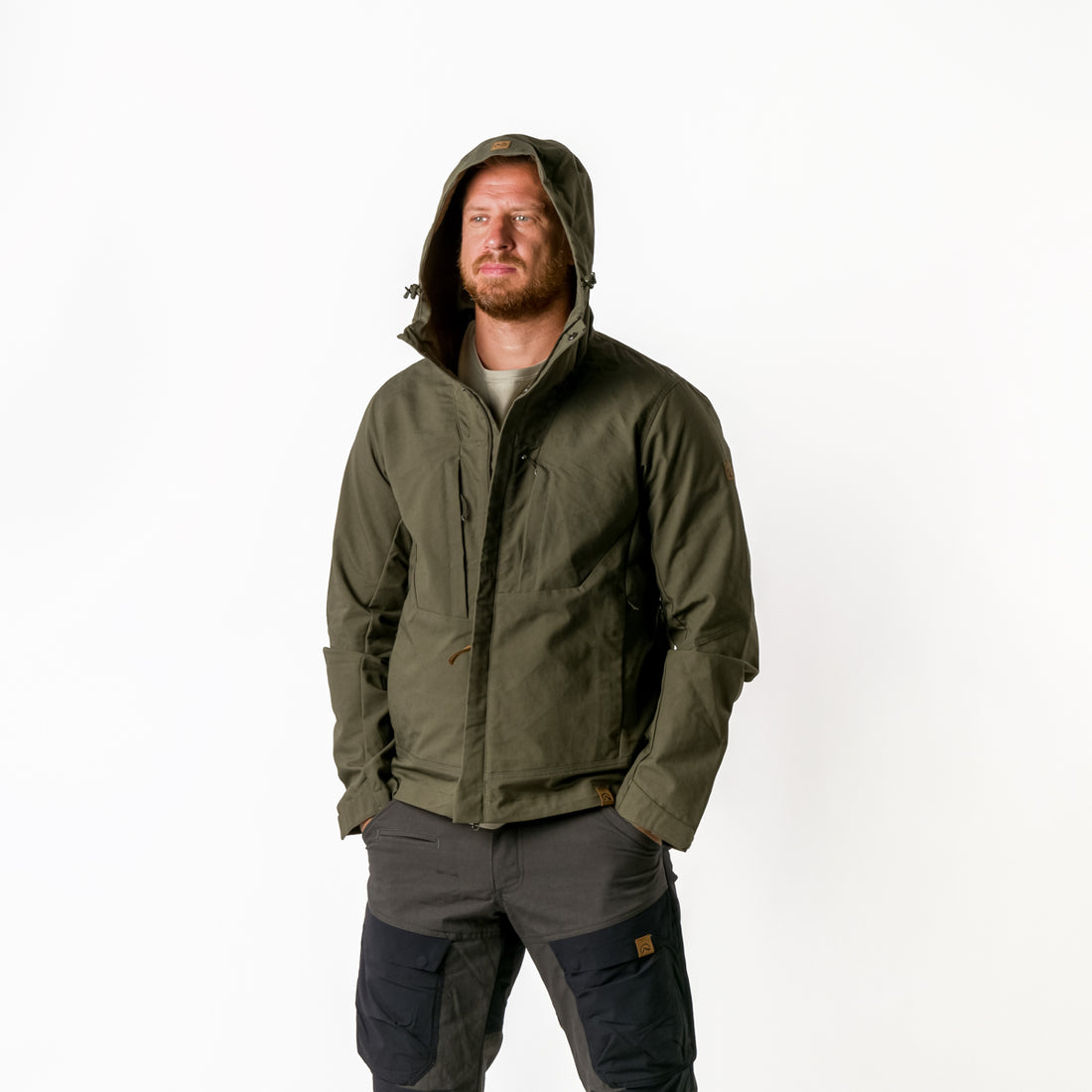 BU-3970AD men's wax jacket adventure KASH