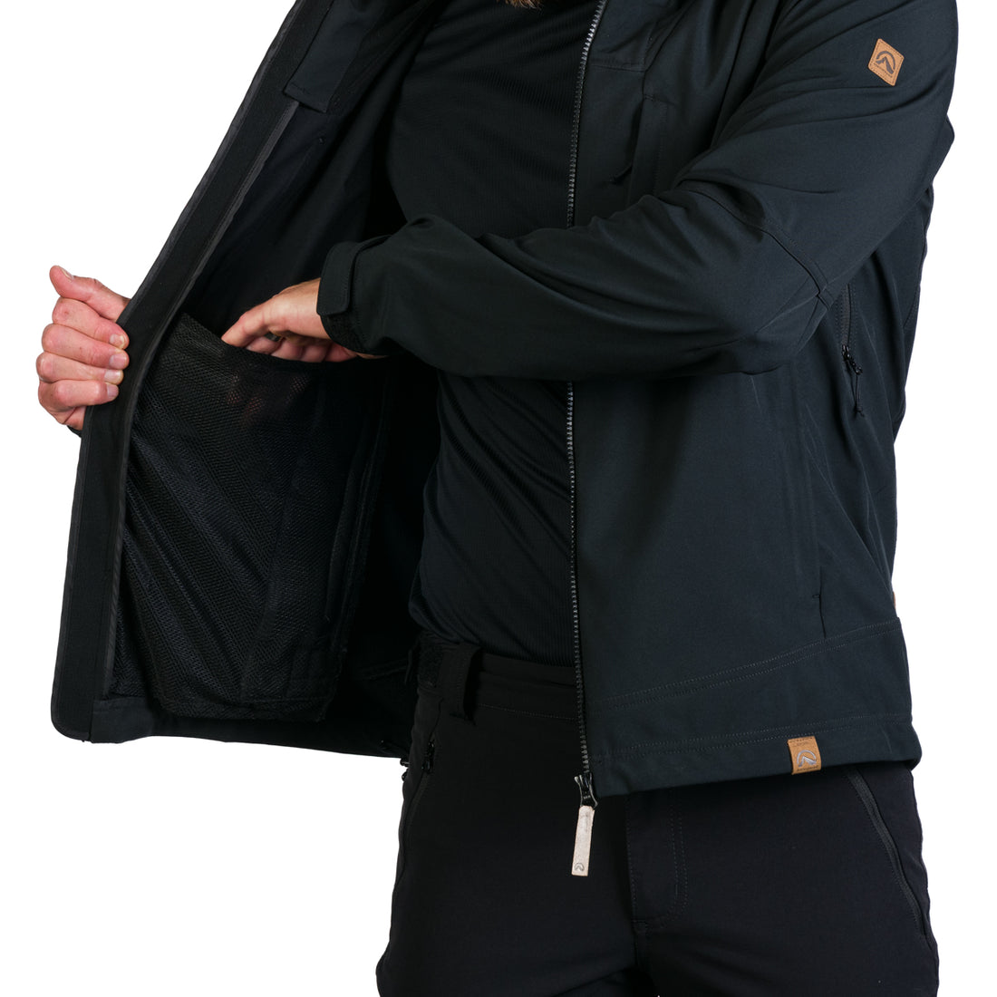 BU-3971AD men's softshell jacket 3L AUGUST