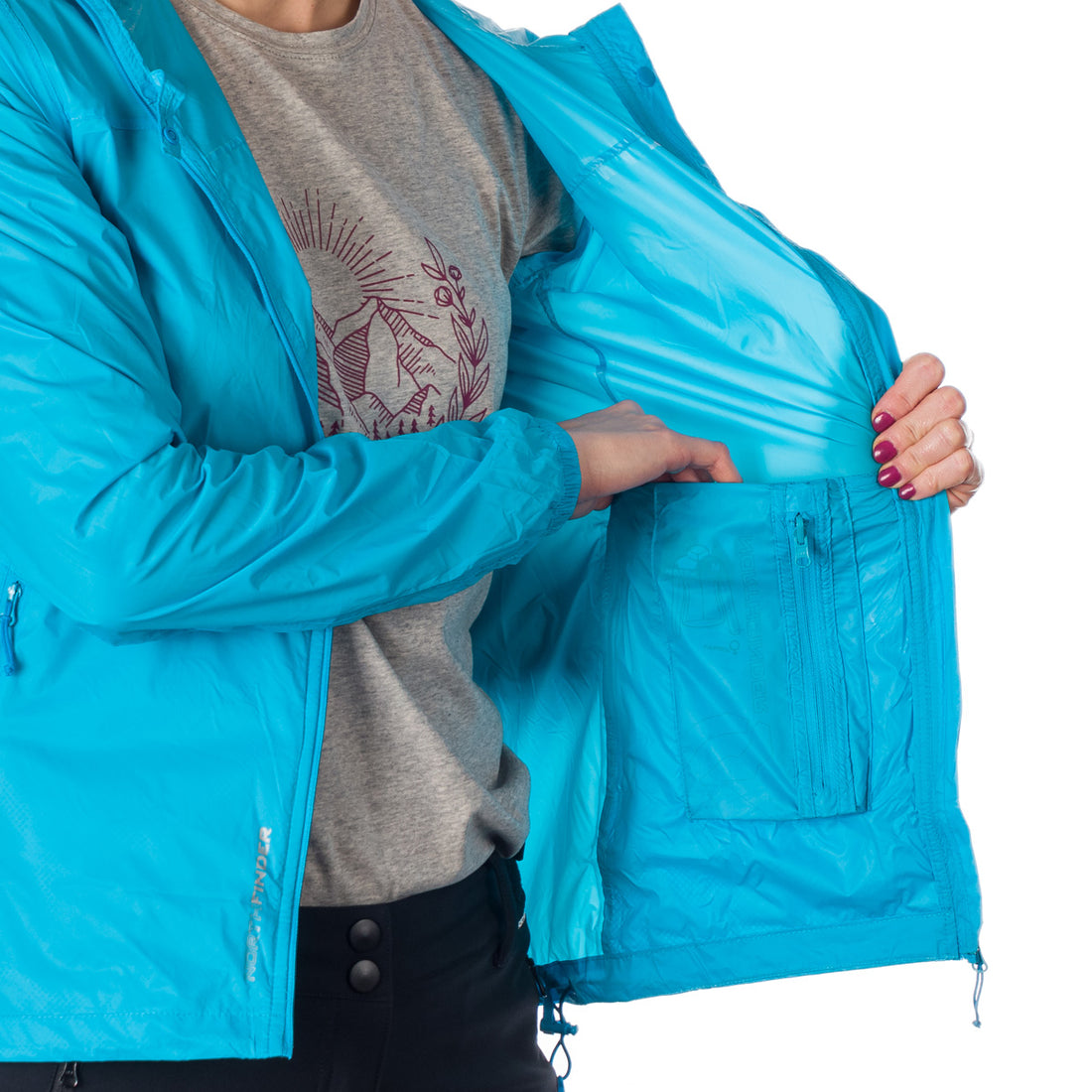 BU-4267OR women's waterproof jacket stowable 2l NORTHCOVER