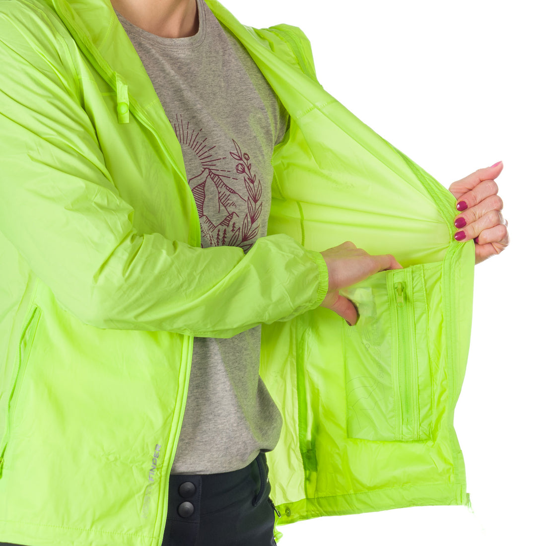 BU-4267OR women's waterproof jacket stowable 2l NORTHCOVER
