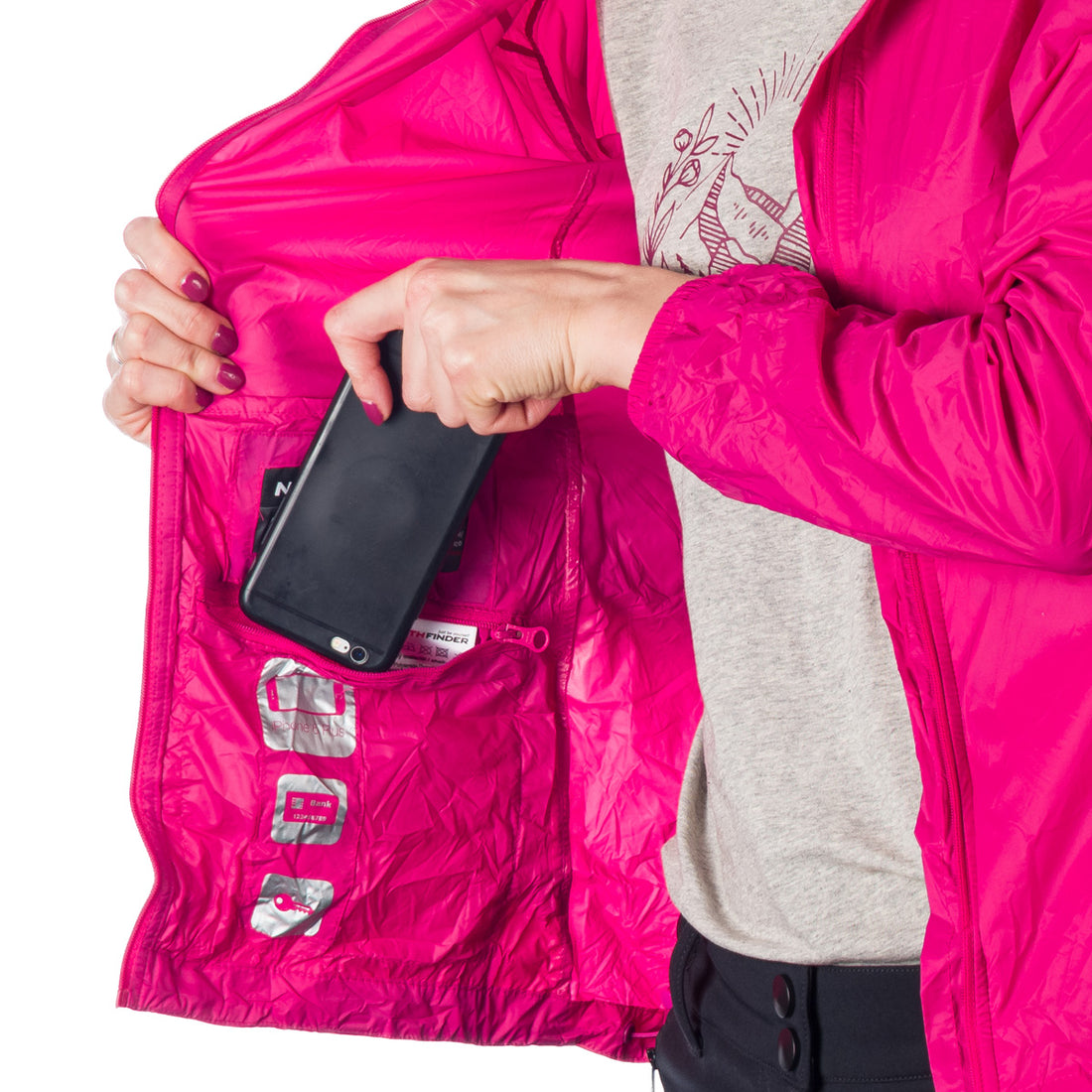 BU-4267OR women's waterproof jacket stowable 2l NORTHCOVER