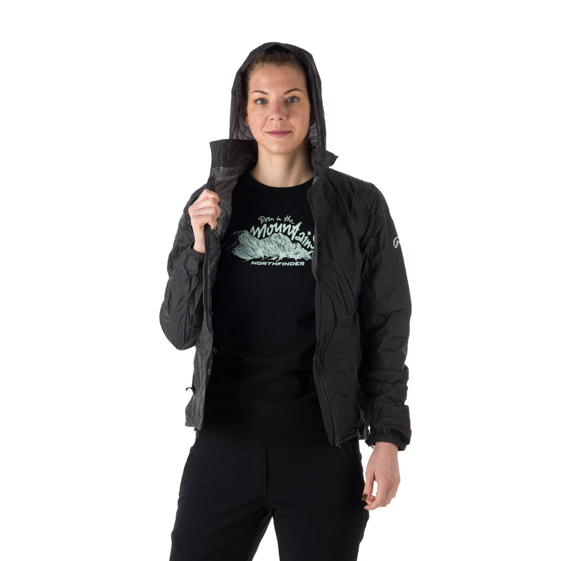 BU-4268OR women's waterproof multisport jacket stowable 2l NORTHKIT