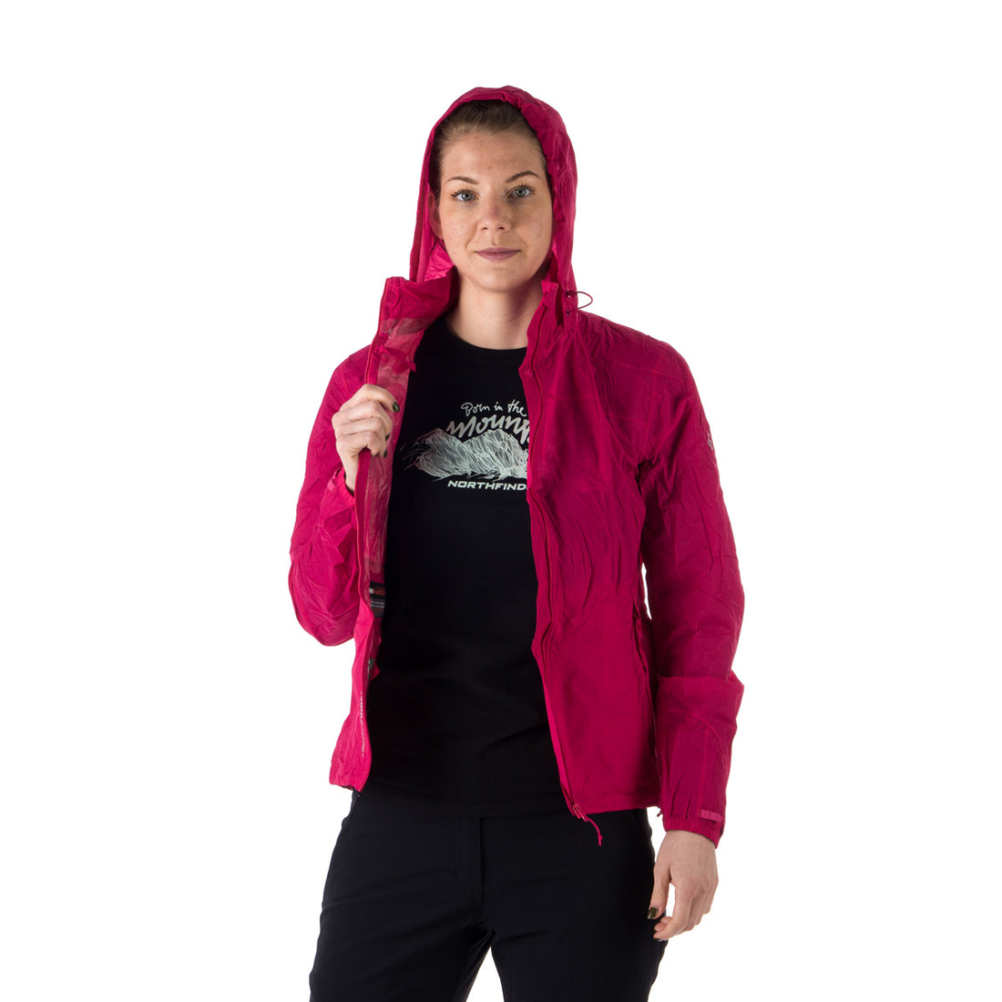 BU-4268OR women's waterproof multisport jacket stowable 2l NORTHKIT