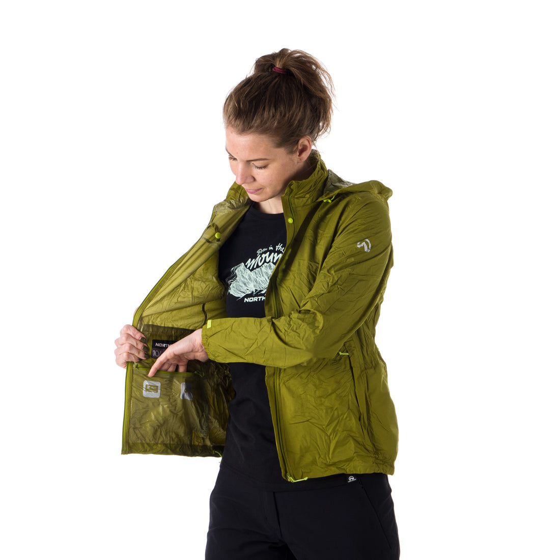 BU-4268OR women's waterproof multisport jacket stowable 2l NORTHKIT