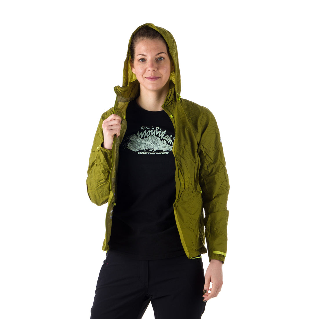 BU-4268OR women's waterproof multisport jacket stowable 2l NORTHKIT
