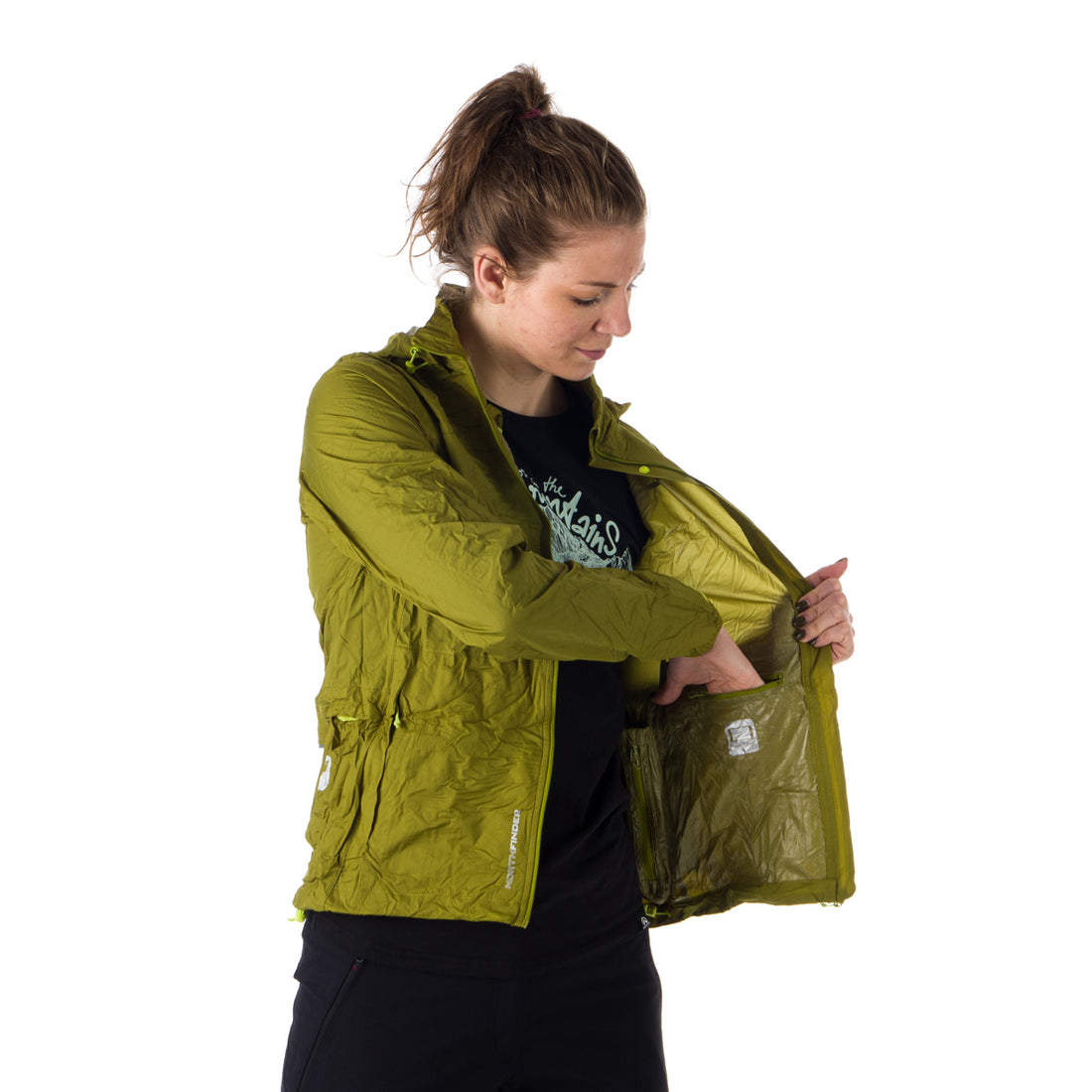 BU-4268OR women's waterproof multisport jacket stowable 2l NORTHKIT