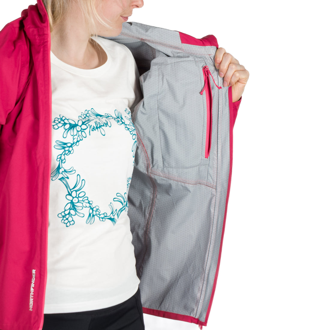 BU-4269OR Women's waterproof multisport jacket stowable 2.5L NORTHKITPRO