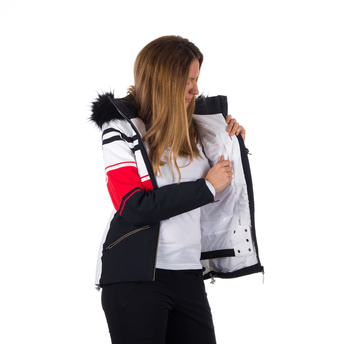 BU-4792SNW women's jacket ski insulated trendy full pack WERTINELA