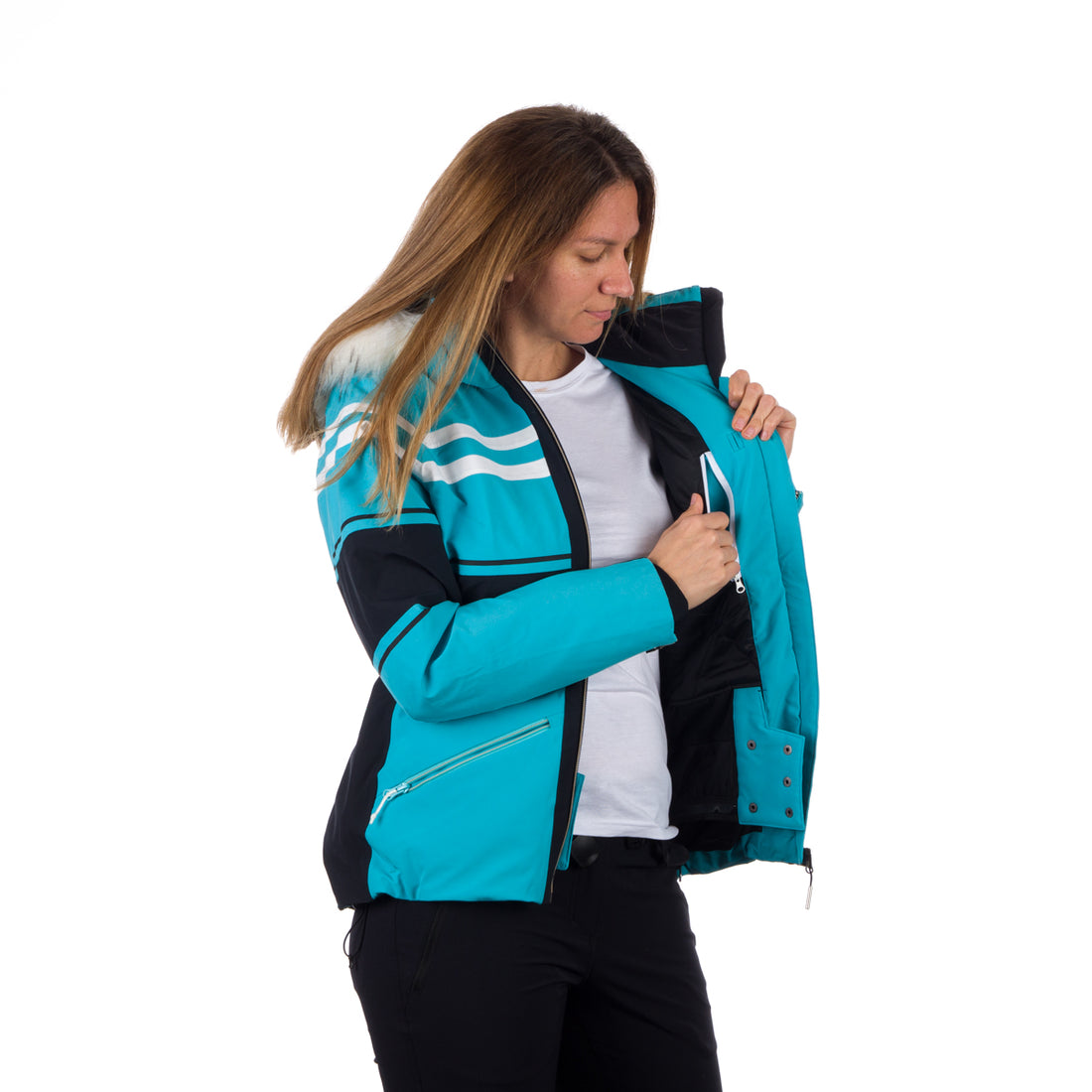 BU-4792SNW women's jacket ski insulated trendy full pack WERTINELA