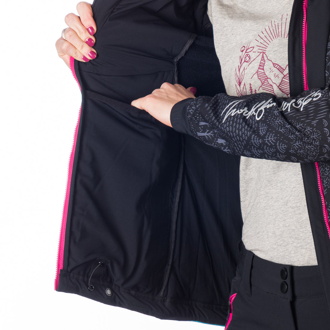 BU-48072SKP women´s ski-touring jacket thermal padded Primaloft down blend  ROHACE