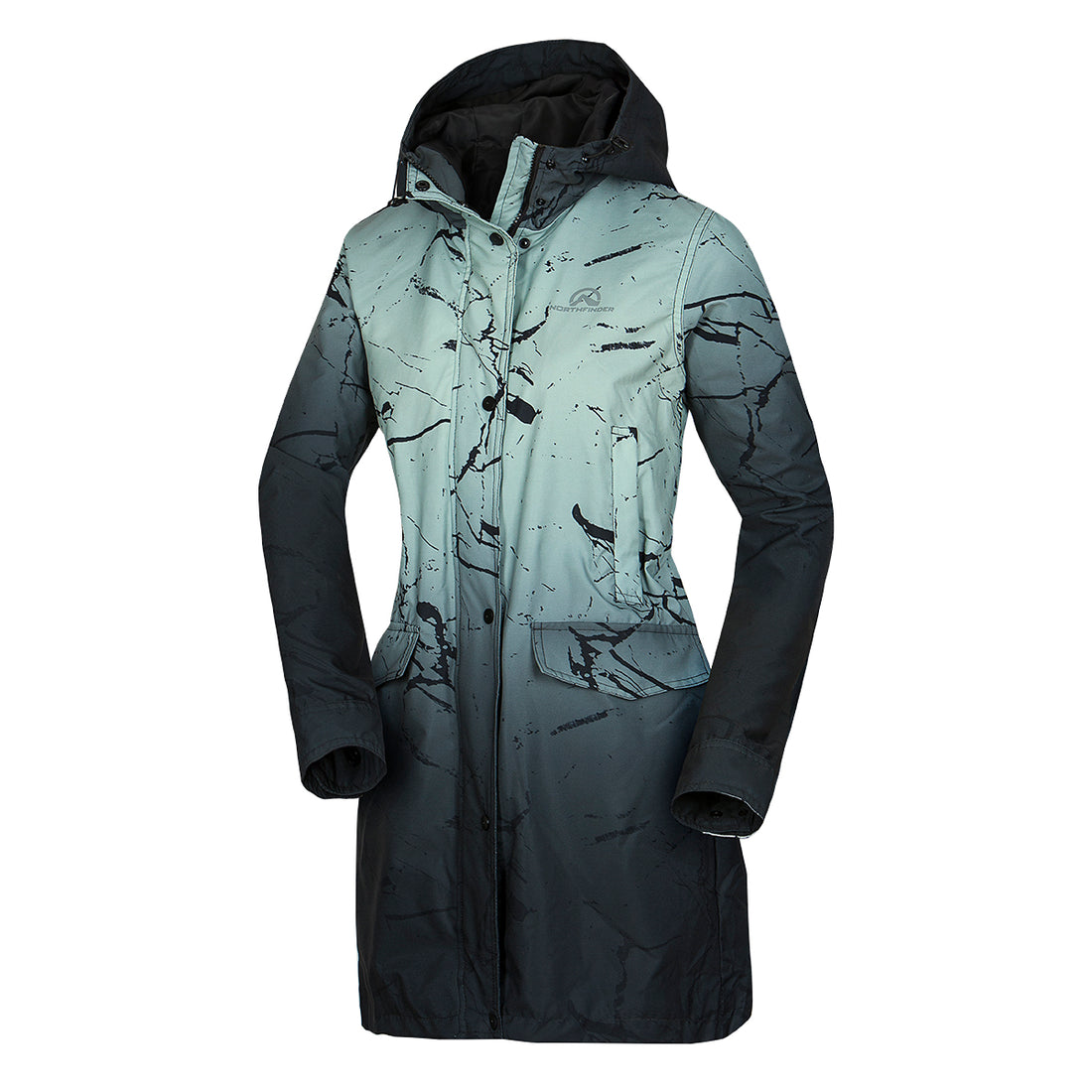 BU-4877SP Women's 2 layer printed jacket ZORA