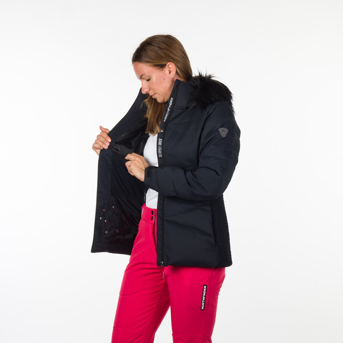 BU-4921SNW women's ski trend jacket insulated full pack KENNEDI