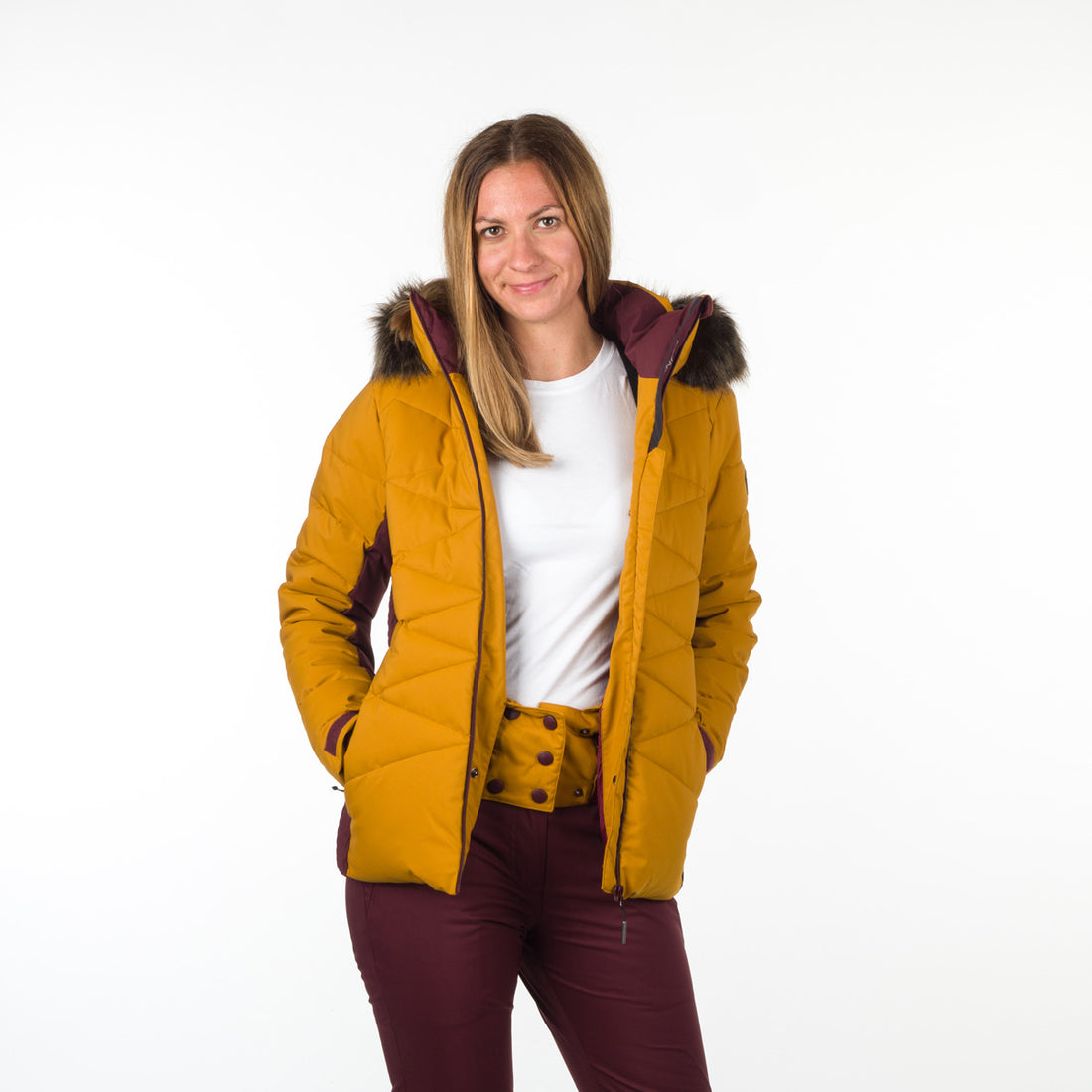 BU-4921SNW women's ski trend jacket insulated full pack KENNEDI