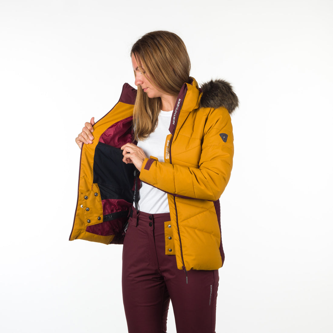 BU-4921SNW women's ski trend jacket insulated full pack KENNEDI