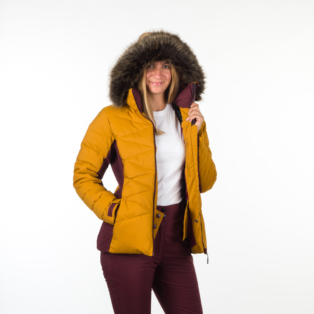 BU-4921SNW women's ski trend jacket insulated full pack KENNEDI