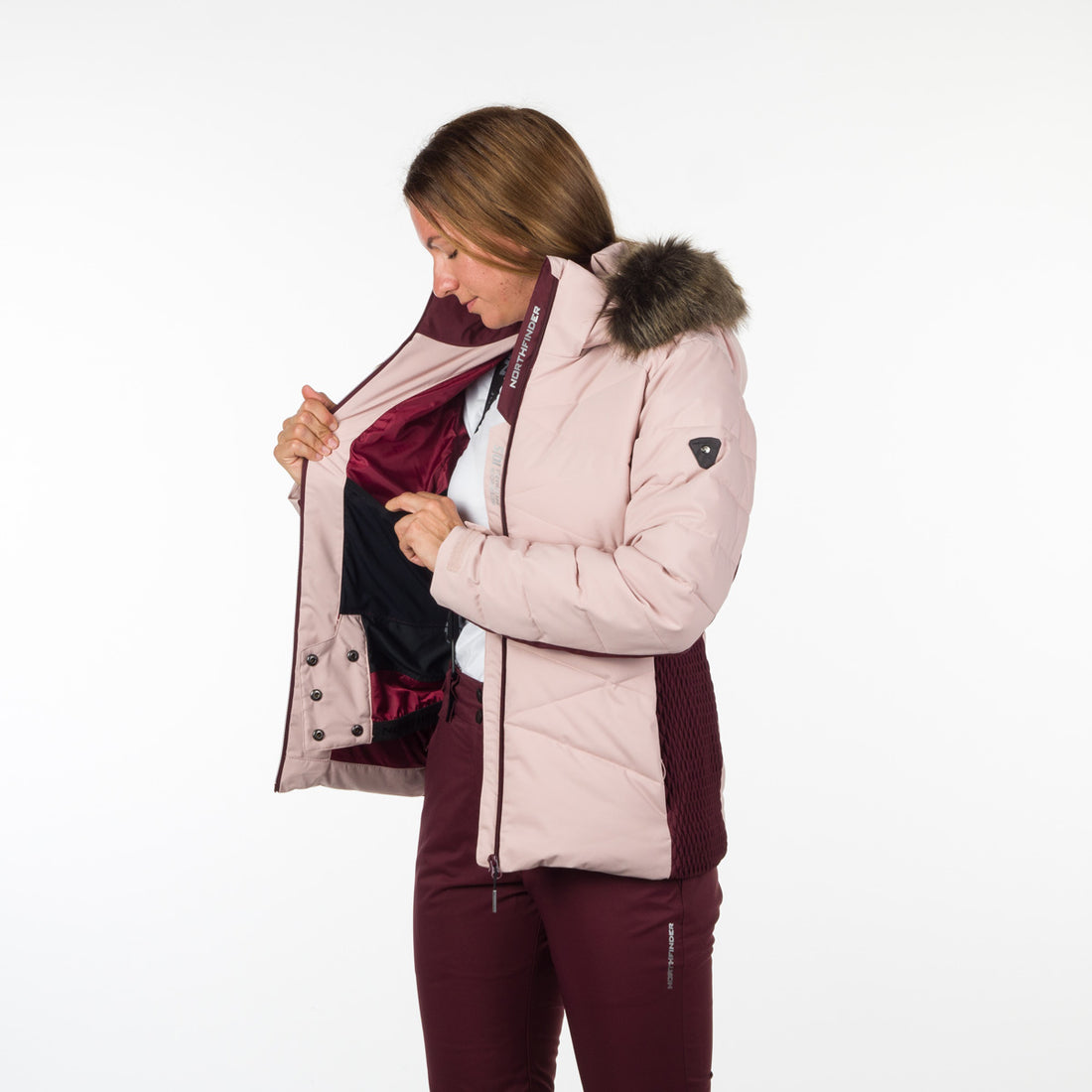 BU-4921SNW women's ski trend jacket insulated full pack KENNEDI