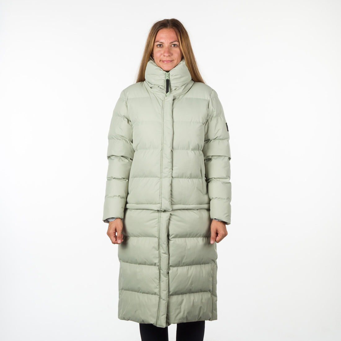 BU-4934SP women's like down jacket with detachable part CASSIDY