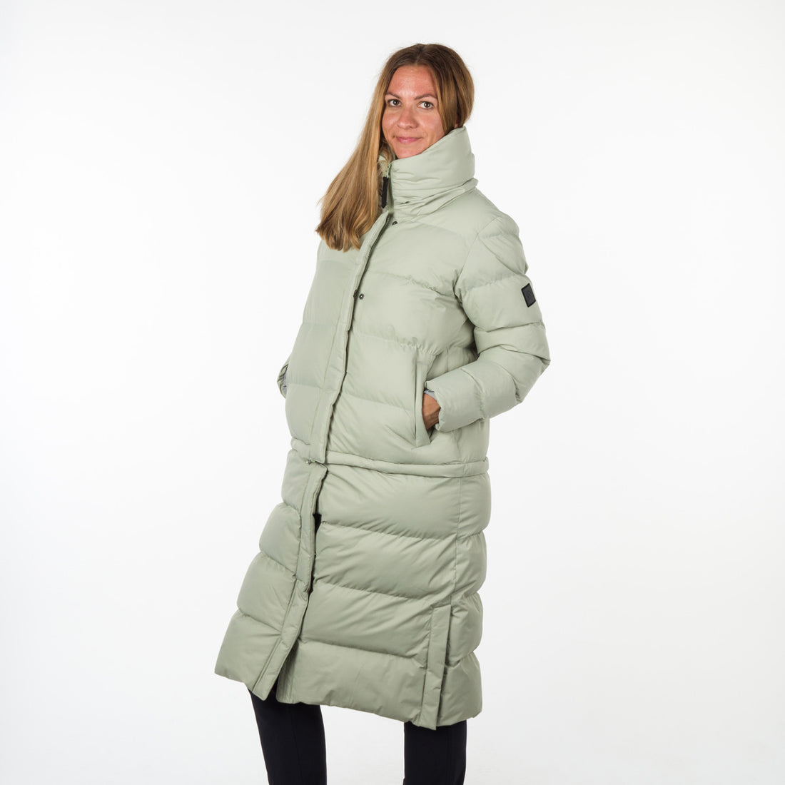 BU-4934SP women's like down jacket with detachable part CASSIDY