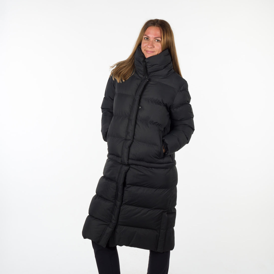 BU-4934SP women's like down jacket with detachable part CASSIDY