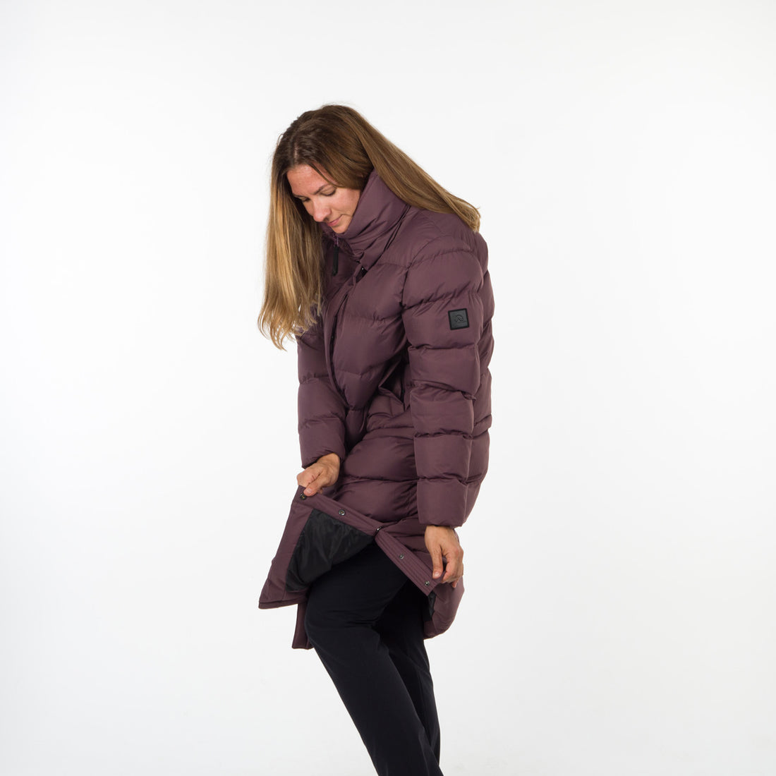 BU-4934SP women's like down jacket with detachable part CASSIDY