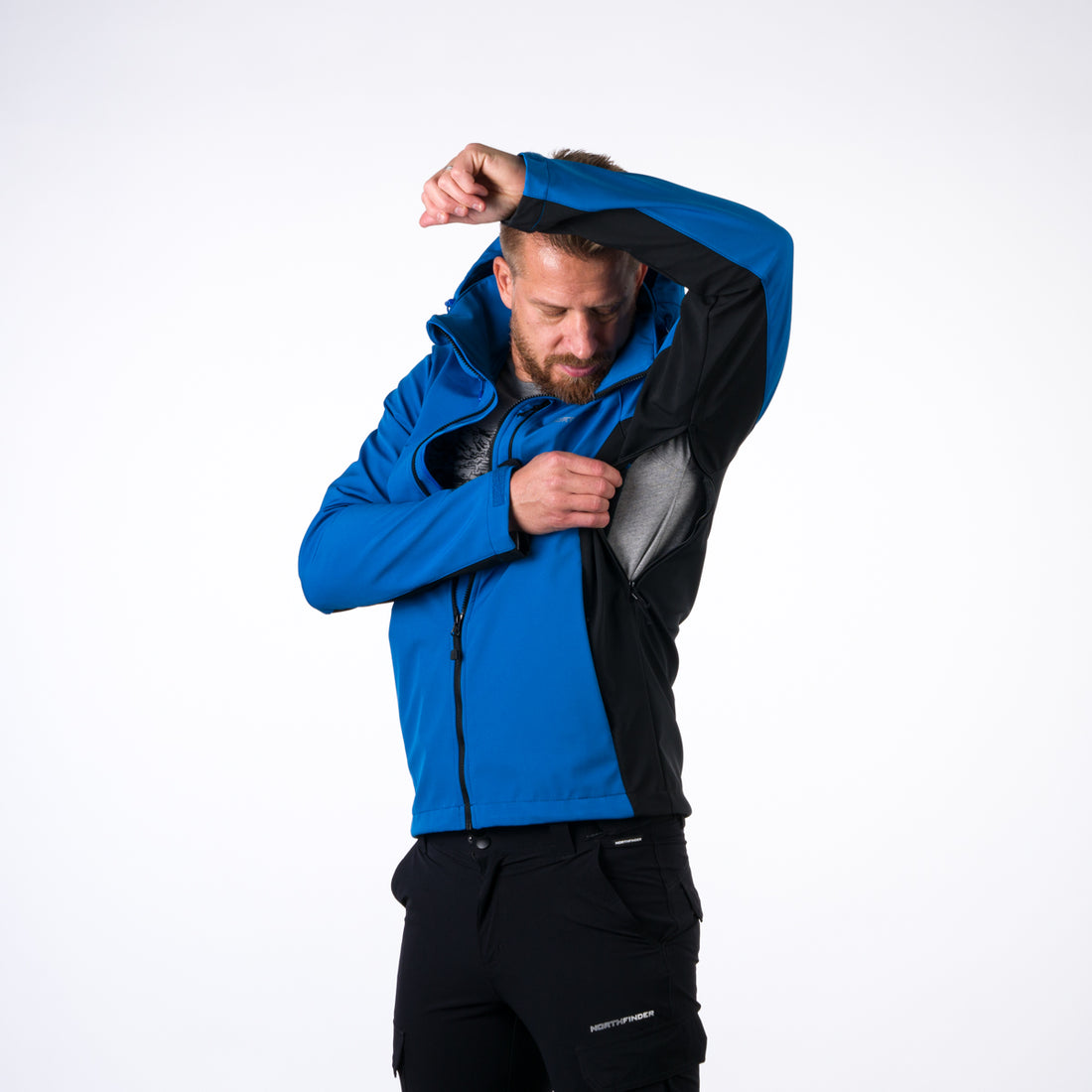 BU-5003OR men's softshell jacket outdoor MARQUIS