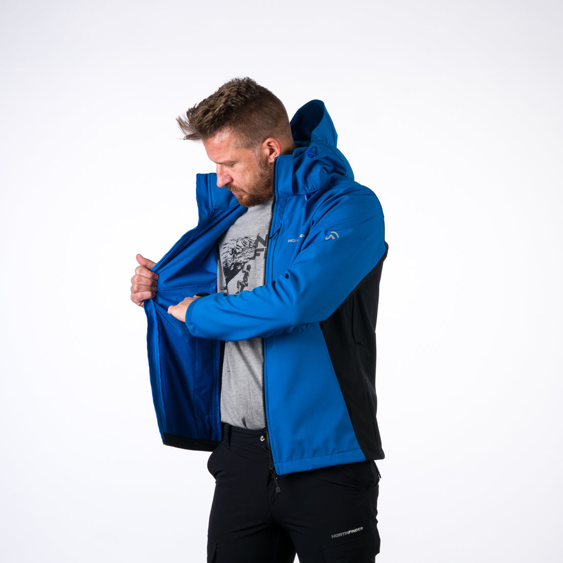 BU-5003OR men's softshell jacket outdoor MARQUIS