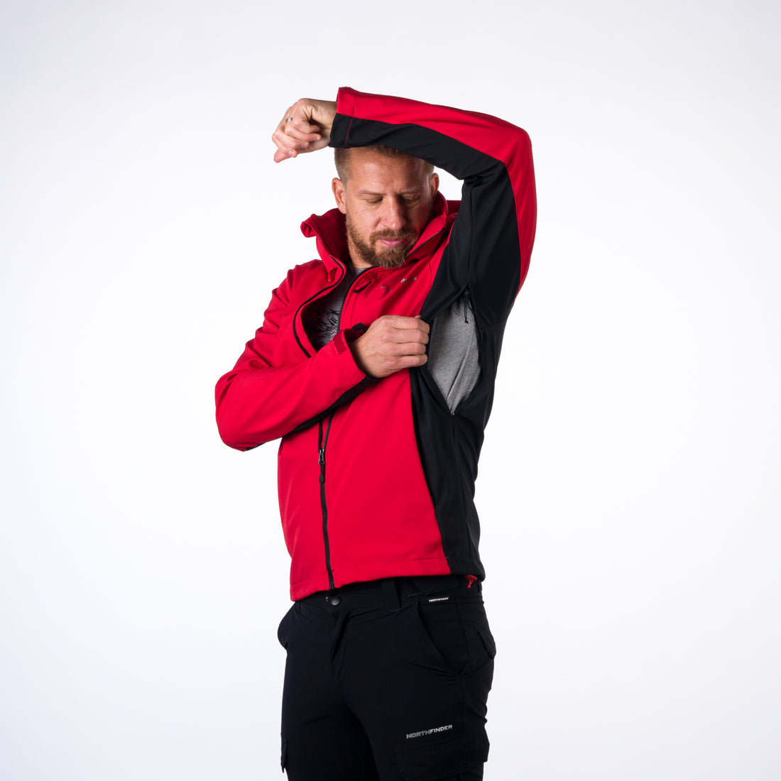 BU-5003OR men's softshell jacket outdoor MARQUIS