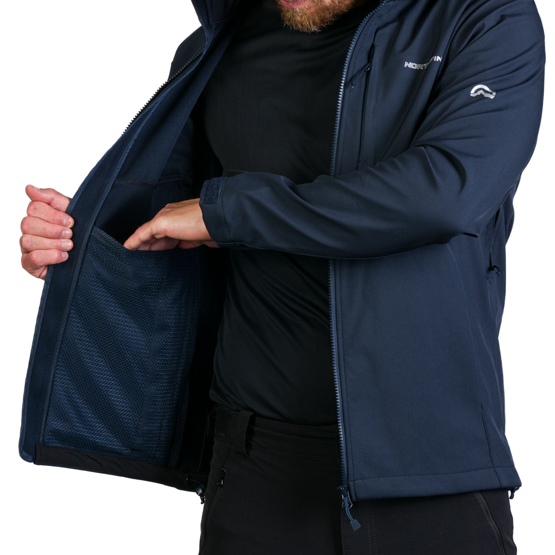 BU-5003OR men's softshell jacket outdoor MARQUIS