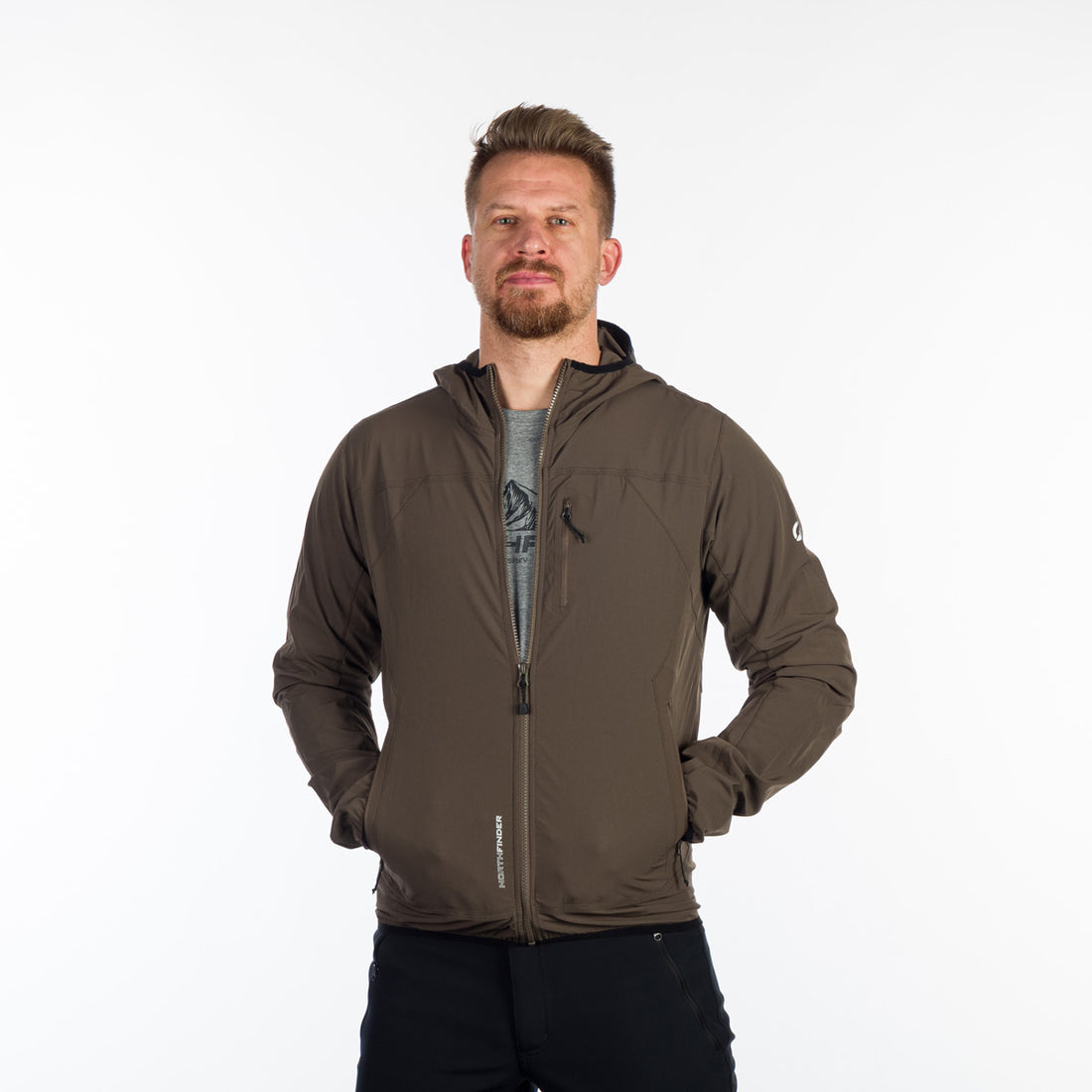 BU-5004OR men's softshell jacket active CASE