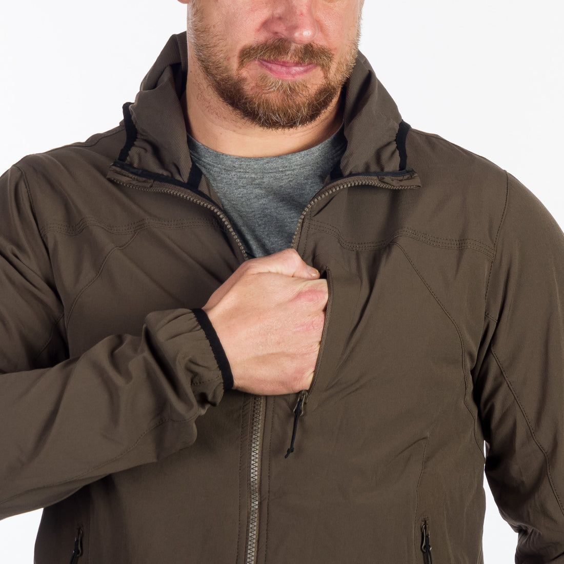 BU-5004OR men's softshell jacket active CASE
