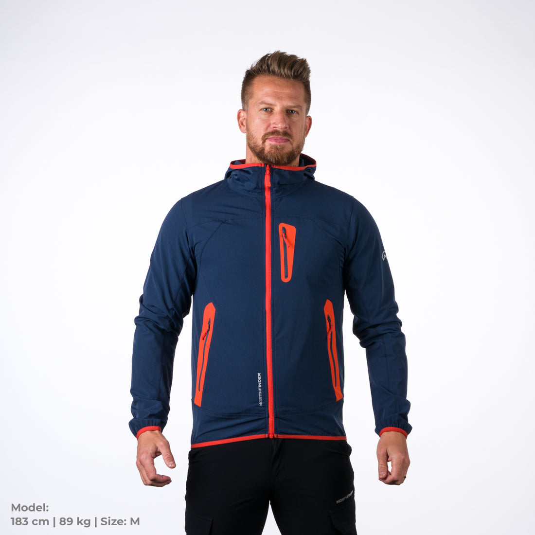 BU-5004OR men's softshell jacket active CASE