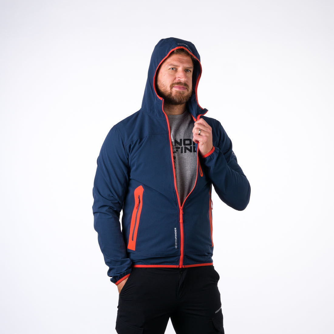 BU-5004OR men's softshell jacket active CASE