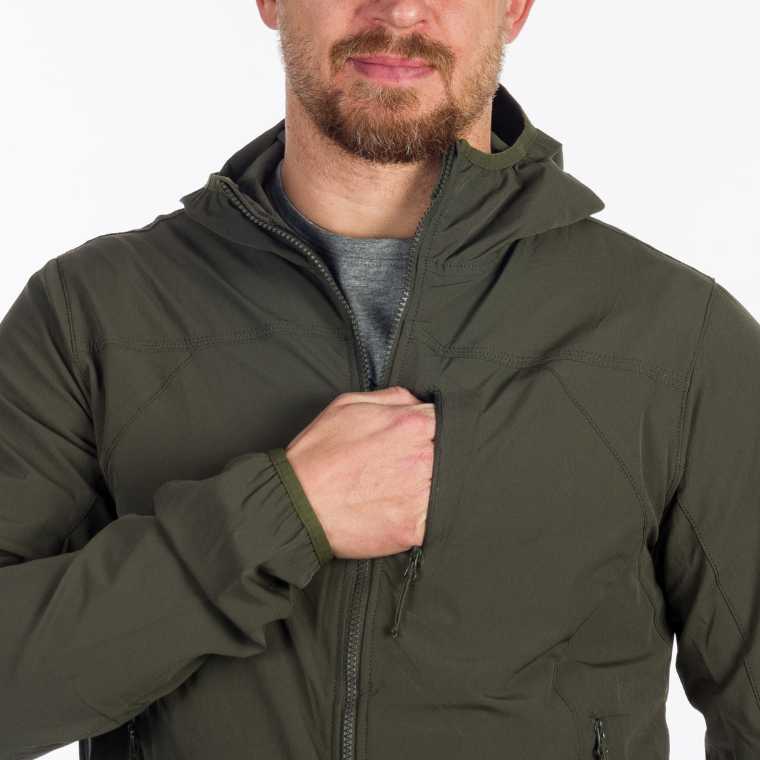 BU-5004OR men's softshell jacket active CASE
