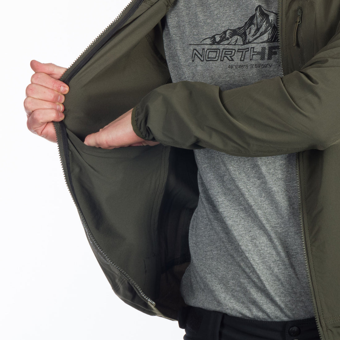 BU-5004OR men's softshell jacket active CASE