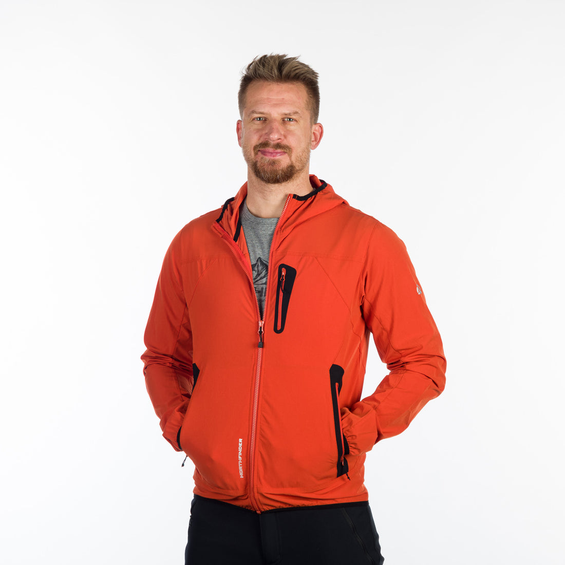 BU-5004OR men's softshell jacket active CASE