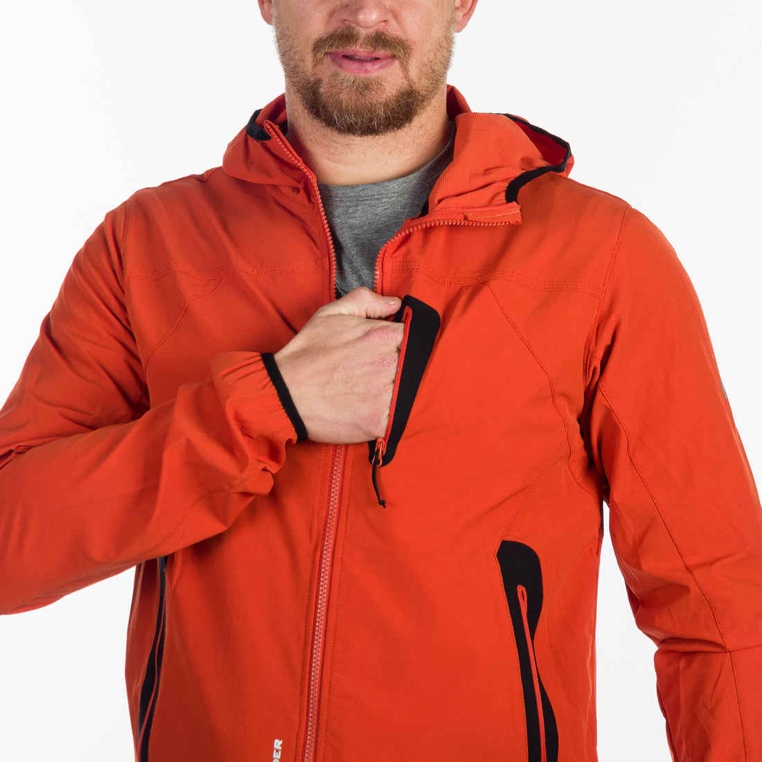 BU-5004OR men's softshell jacket active CASE