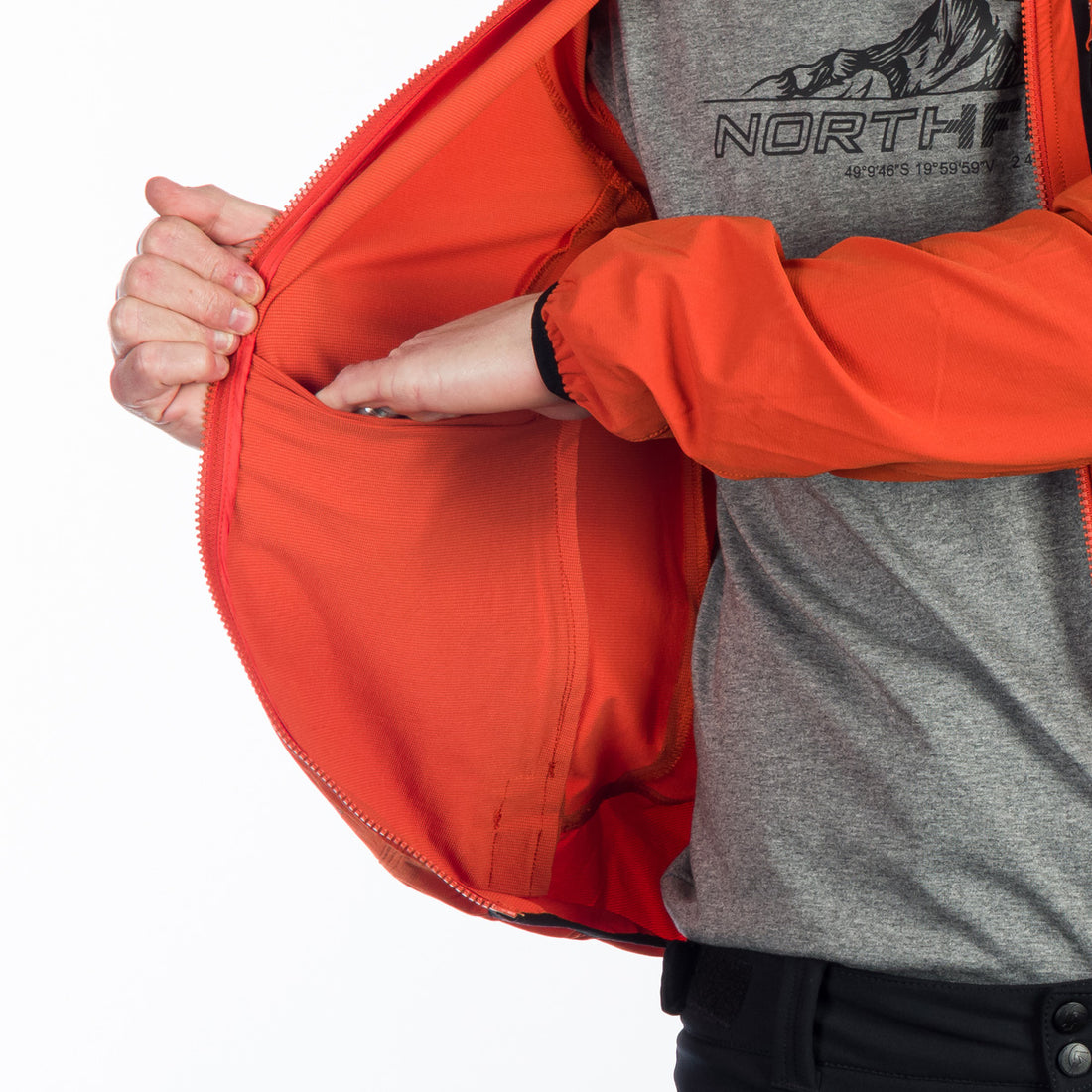 BU-5004OR men's softshell jacket active CASE