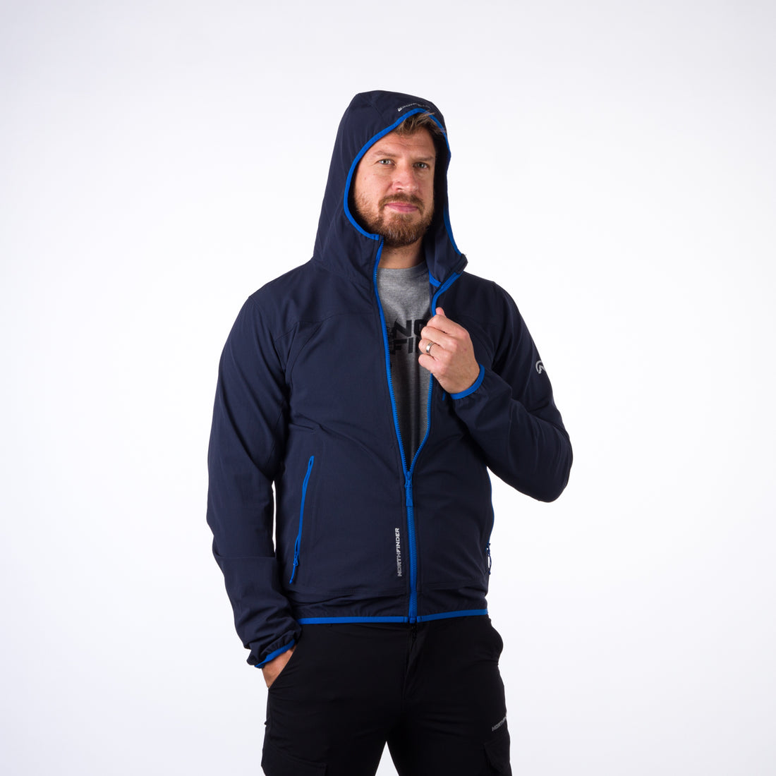 BU-5004OR men's softshell jacket active CASE