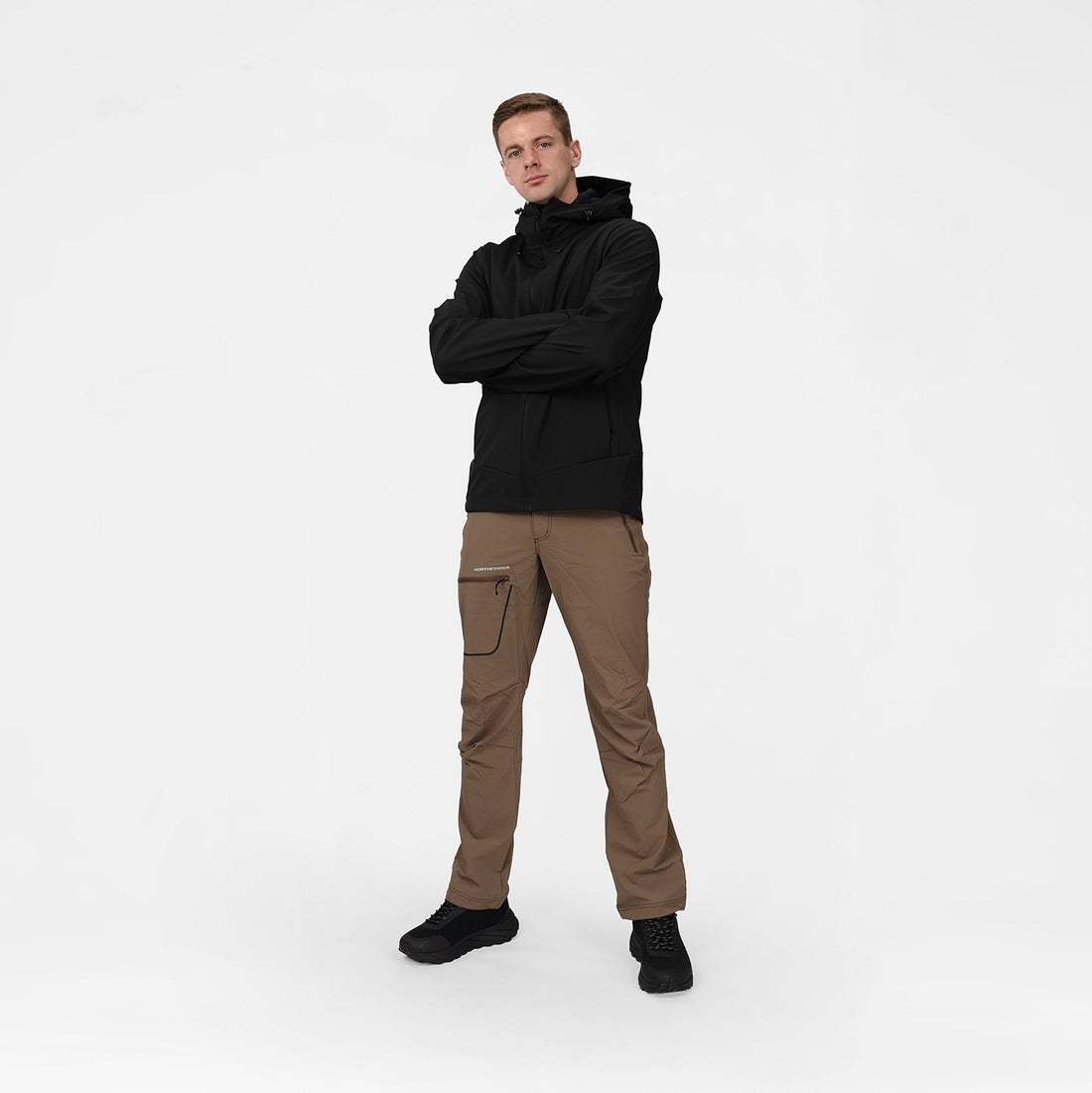BU-50061OR men's softshell jacket 3L MARQUIS